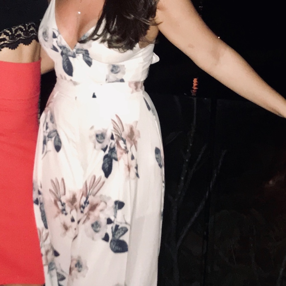 Floral White Dress